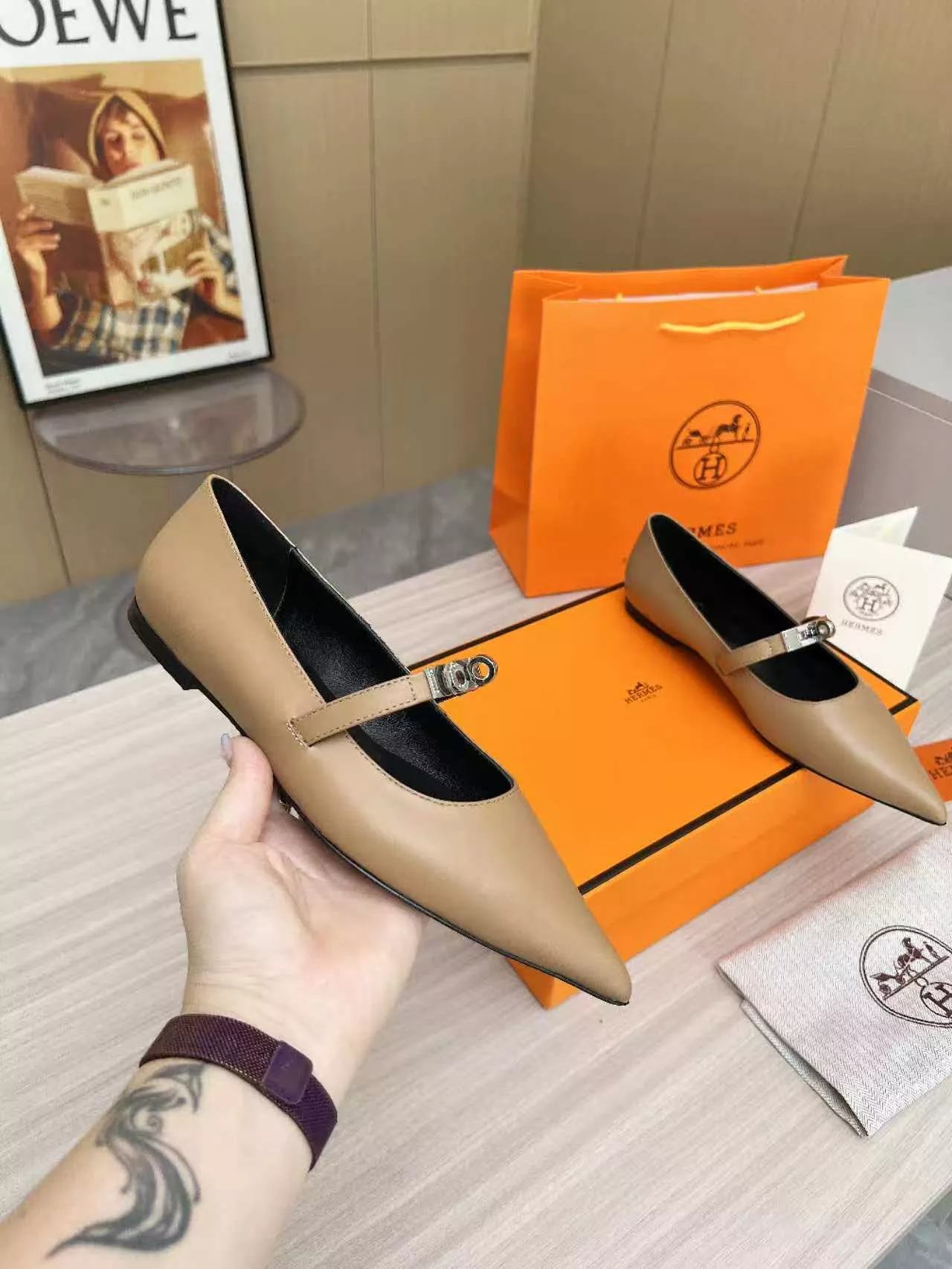 hermes flat chaussures pour femme s_12a30bb2